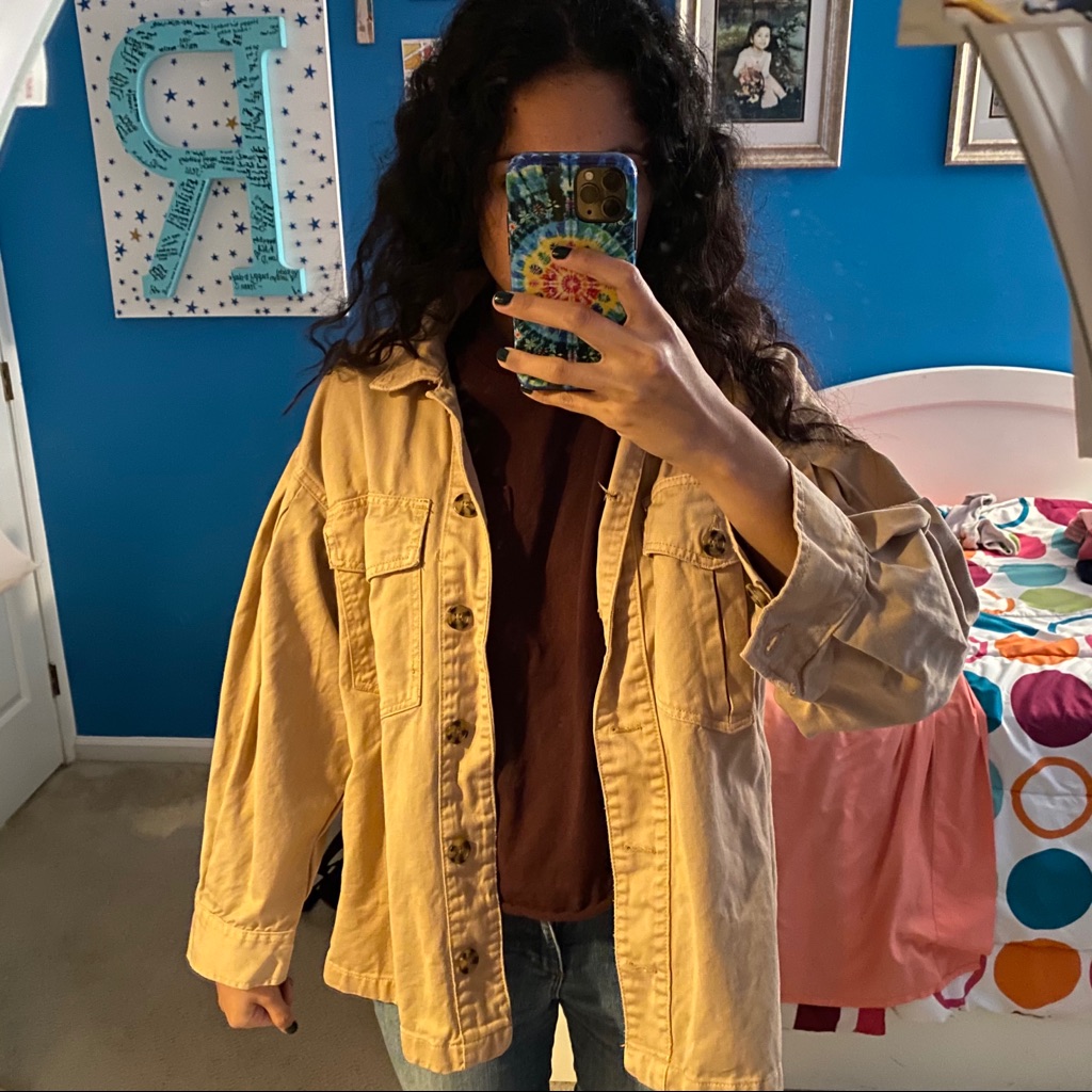 Pleated Cargo Jacket